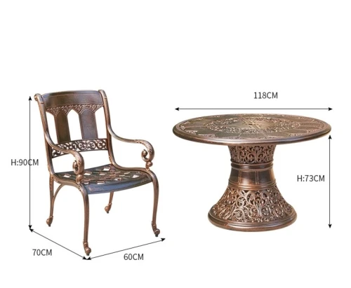 Кресло из литого алюминия САНДАЛОВОЕ ДЕРЕВО «SANDALWOOD»