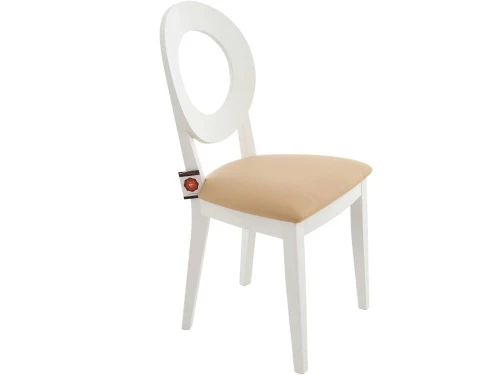 Обеденная группа (Стол Кабриоль и 4 стула Коломбо-2), эмаль белая