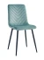 DC212 Стул мягкий, МЕНТОЛ#G62-44 велюр, каркас металл черный КРУГЛЫЙ