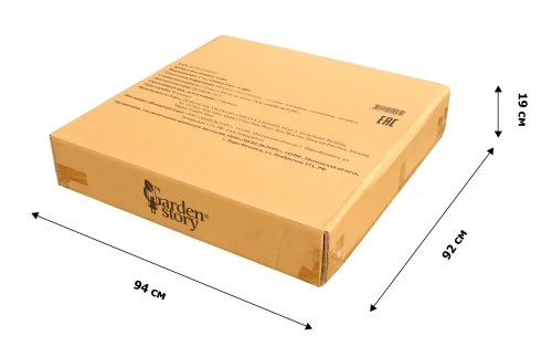 Набор мебели Софи  арт.GS061/GS062 серо-бежевый, бежевый (1 стол+4 стула, ротанг серо-бежевый) "Garden story"