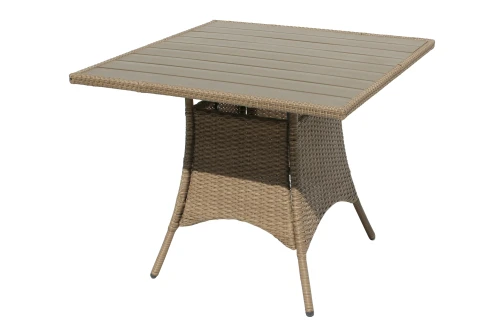 Набор мебели Софи  арт.GS061/GS062 серо-бежевый, бежевый (1 стол+4 стула, ротанг серо-бежевый) "Garden story"