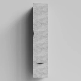 Пенал Марко 30 подвесной, дверь и ящик, ручки Черные, Горный камень ПВХ 57807, правый