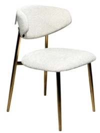 Стул обеденный Оскар ART2969-MK, молочный/глянцевое золото