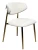 Стул обеденный Оскар ART2969-MK, молочный/глянцевое золото