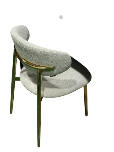 Стул обеденный Оскар ART2969-MK, молочный/глянцевое золото