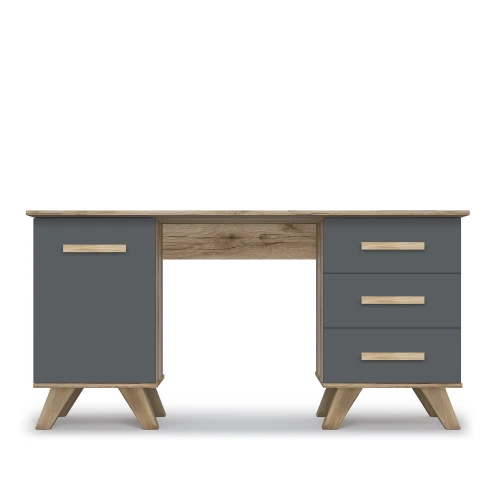 Стол письменный 1400 Вега Скандинавия лиственница темная