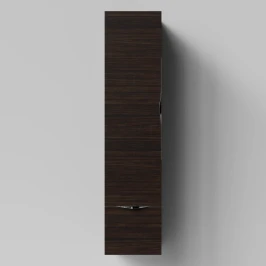 Пенал Марко 35 подвесной, дверь и ящик, ручки Хром, Палисандр ПВХ 43101, левый