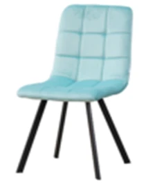 C919/DC809 Стул мягкий, ТИФФАНИ#h58 велюр, каркас металл черный КВАДРАТ