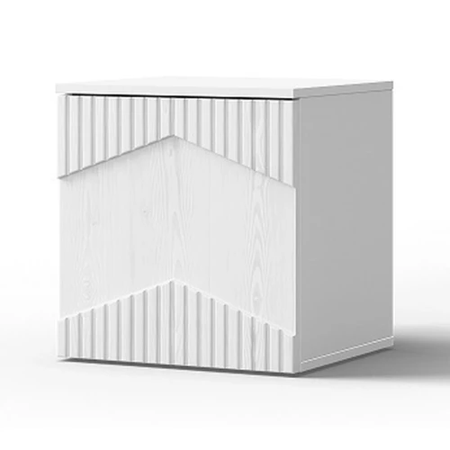 Тумба «Оливия» ПР КМК 0971.18, белый/ясень белый текстурный