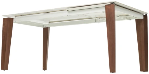 Стол ESMIR 160 GLOSS LUXURY PANDORA SOLID CERAMIC/орех, ®DISAUR