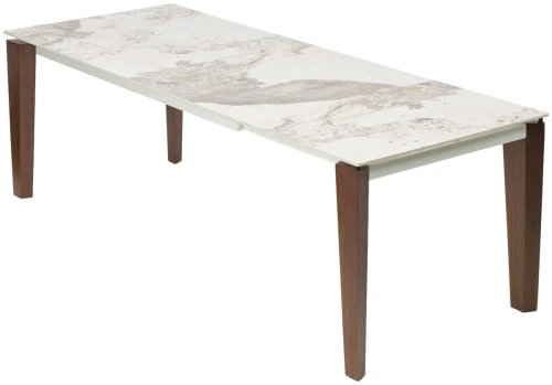 Стол ESMIR 160 GLOSS LUXURY PANDORA SOLID CERAMIC/орех, ®DISAUR