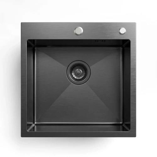 Кухонная мойка из нержавейки BLANTEK FS-5050B Nano black ECO