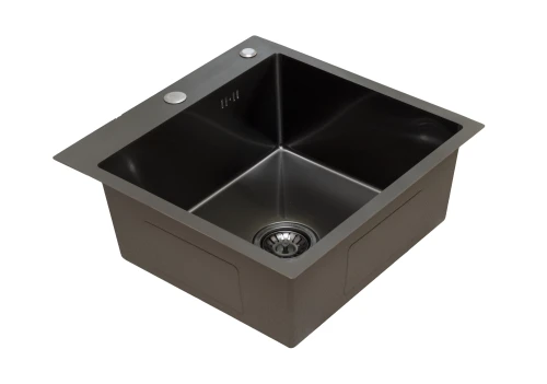 Кухонная мойка из нержавейки BLANTEK FS-5050B Nano black ECO