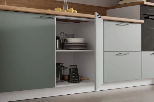 Готовая кухня КГ 3000 Эмаль, Олива  Арника РМ в.11