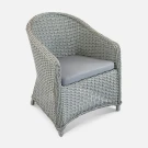 Кресло Primo Лунный свет, RAL 7030, Calista 1 из искусственного ротанга