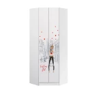 Шкаф угловой Girl, Белый