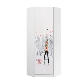 Шкаф угловой Girl, Белый