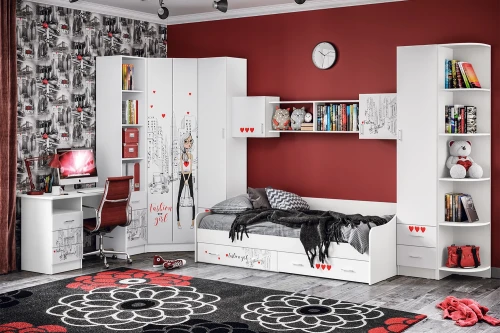 Шкаф угловой Girl, Белый