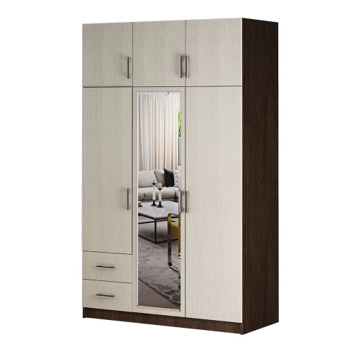 Шкаф 3-х створчатый с ящиками BTS, венге