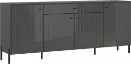 Комод Оливия (металл), Графит, Графит глянец