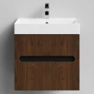 Тумба Бонум, 60 подвесной, Дуб цвет 11 Vodok с раковиной в комплекте