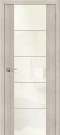 Межкомнатная дверь экошпон ĒLPORTA V4 WР Cappuccino Veralinga White Pearl