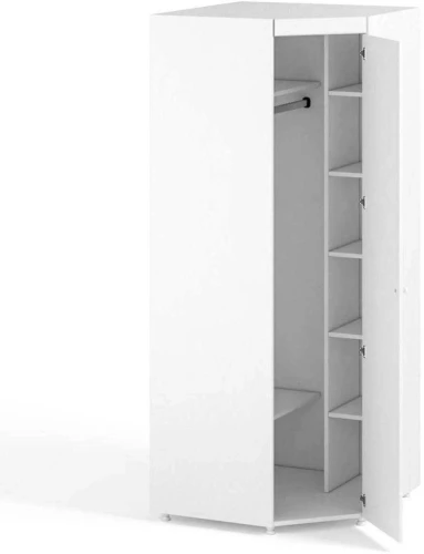 Шкаф угловой (гл.560) Монако МН-67 белое дерево