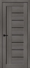 Межкомнатная дверь BRAVO Браво-29 Grey Melinga Black Shine