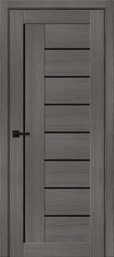 Межкомнатная дверь BRAVO Браво-29 Grey Melinga Black Shine
