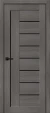 Межкомнатная дверь BRAVO Браво-29 Grey Melinga Black Shine