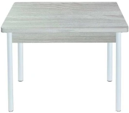 Симпл стол обеденный раскладной / Ясень светлый/белый