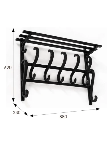 Вешалка настенная В 7Н венге