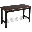 Банкетка Фабио венге/экокожа коричневый