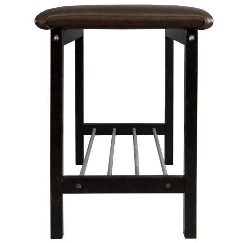 Банкетка Фабио венге/экокожа коричневый