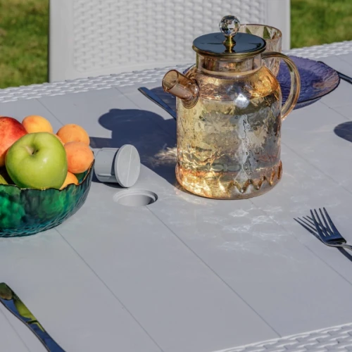 Обеденный комплект JULY L светло-серый