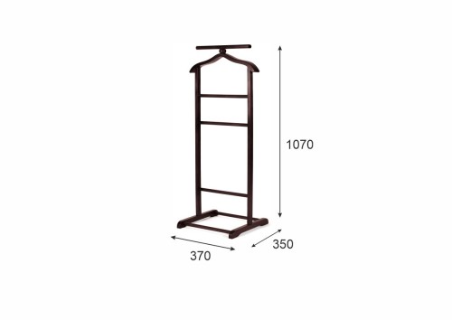 Вешалка костюмная В 6Н махагон