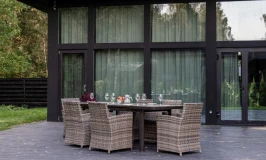 LUDWIG + FIONA обеденный комплект серого цвета