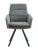 DC23071C Стул мягкий поворотный 360*с подлокот,Серый, каркас металл черный КВАДРАТ