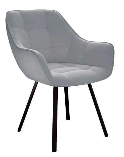 Стул DikLine 252 М поворотный, B22 GREY, ножки черные