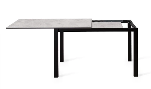 Стол DikLine L110 хромикс белый/ опоры черные