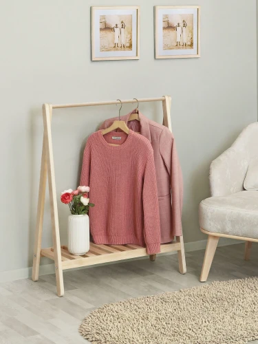 Стойка для одежды низкая без покрытия