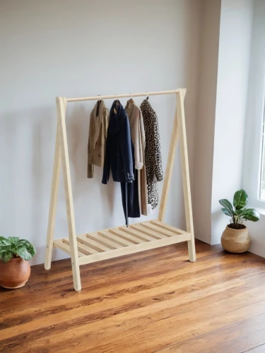 Стойка для одежды низкая без покрытия