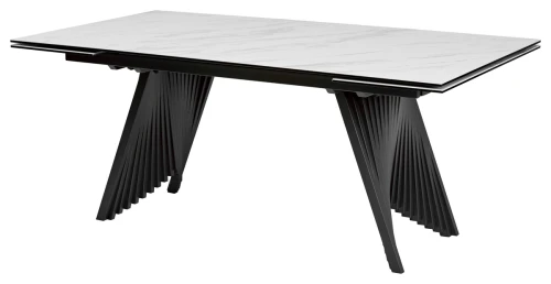 Стол IVAR 180 MARBLES KL-99 Белый мрамор, итальянская керамика, ®DISAUR