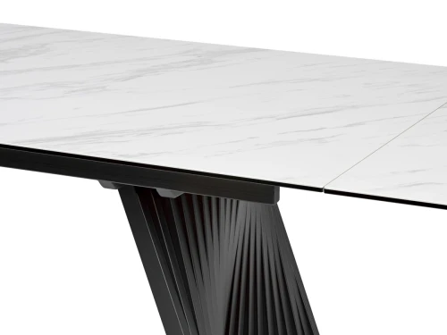 Стол IVAR 180 MARBLES KL-99 Белый мрамор, итальянская керамика, ®DISAUR