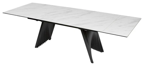 Стол IVAR 180 MARBLES KL-99 Белый мрамор, итальянская керамика, ®DISAUR