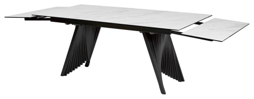 Стол IVAR 180 MARBLES KL-99 Белый мрамор, итальянская керамика, ®DISAUR