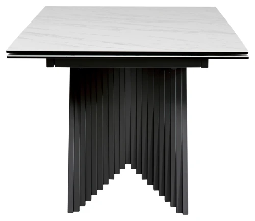 Стол IVAR 180 MARBLES KL-99 Белый мрамор, итальянская керамика, ®DISAUR