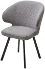 Стул ХИЛТОН 360 град., цвет B22 Серый, велюр / черный каркас М-City Стул ХИЛТОН 360 град., цвет B22 Серый, велюр / черный каркас М-City