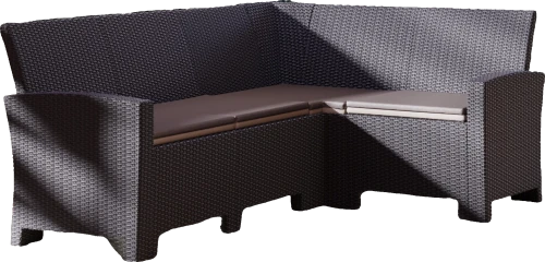Угловой диван под ротанг Калифорния “California“ 240х136 см арт.80497-1П с подушками