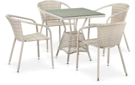 Комплект плетеной мебели T706/Y137C-W85 Latte 4Pcs